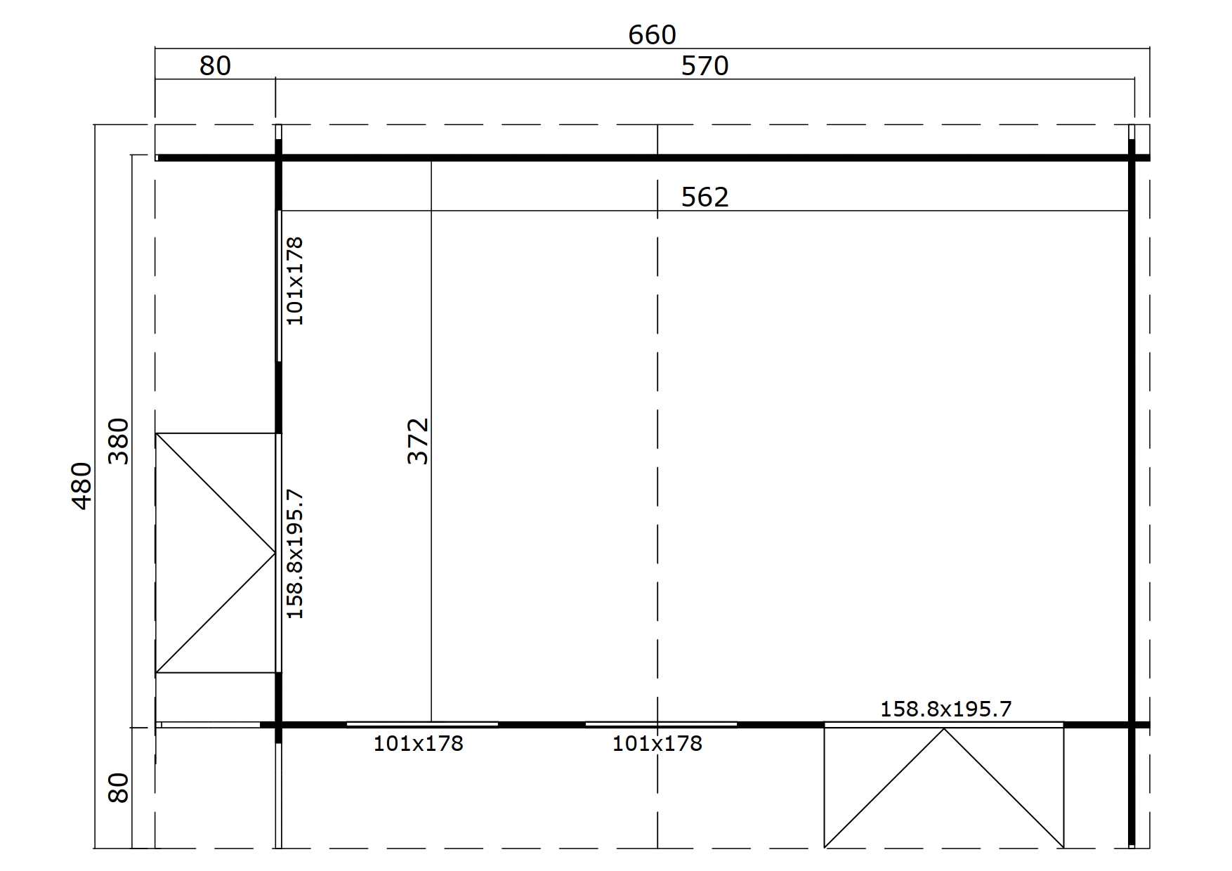 Aiamaja plaan | Plan of garden-house