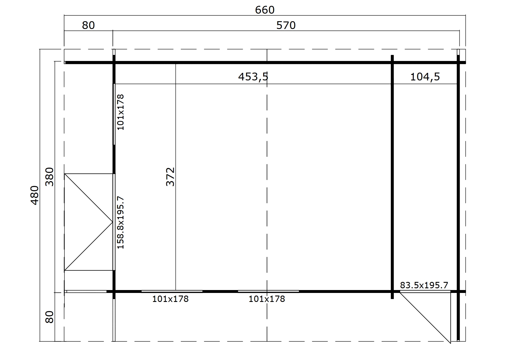 Aiamaja plaan | Plan of garden-house