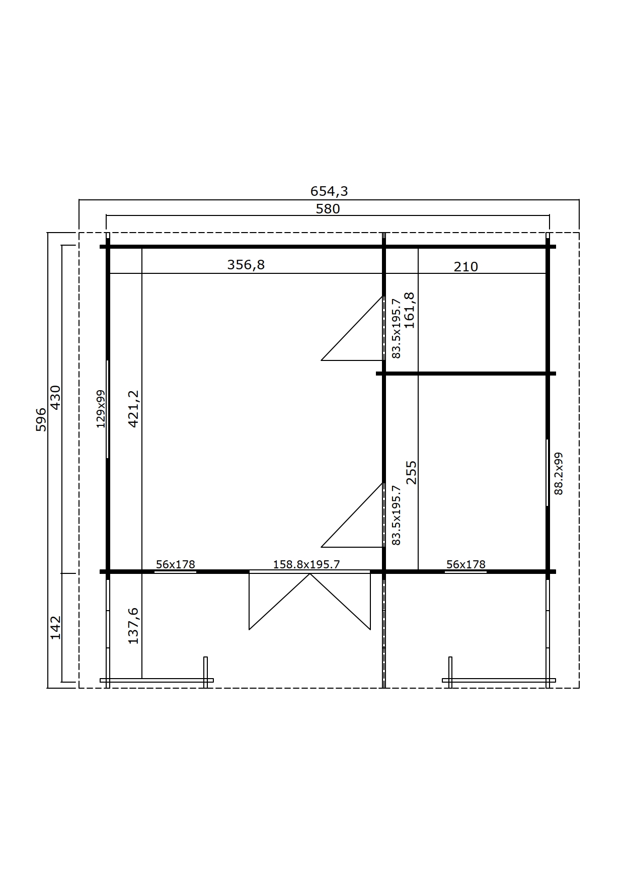 Aiamaja plaan | Plan of a garden-house